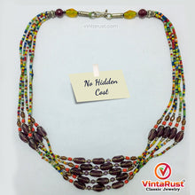 Load image into Gallery viewer, Colorful Boho Tribal Beaded Layer Necklace