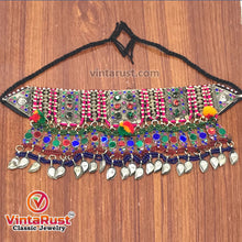 Load image into Gallery viewer, Multicolor Glass Stone Choker Necklace