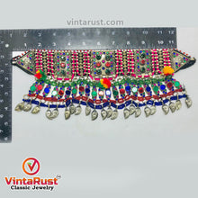 Load image into Gallery viewer, Multicolor Glass Stone Choker Necklace