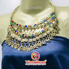 Load image into Gallery viewer, Handmade Multicolor Necklace With Dangling Tassels