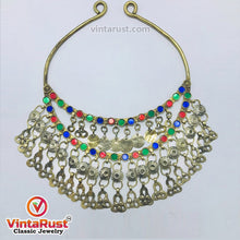 Load image into Gallery viewer, Handmade Multicolor Necklace With Dangling Tassels