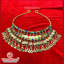 Load image into Gallery viewer, Handmade Multicolor Necklace With Dangling Tassels