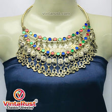 Load image into Gallery viewer, Handmade Multicolor Necklace With Dangling Tassels