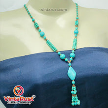 Load image into Gallery viewer, Multilayers Beaded Turquoise Necklace