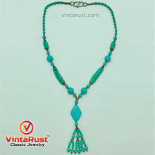 Load image into Gallery viewer, Multilayers Beaded Turquoise Necklace