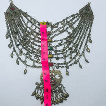 Load image into Gallery viewer, Multilayers Bib Necklace With Dangling Massive Pendant