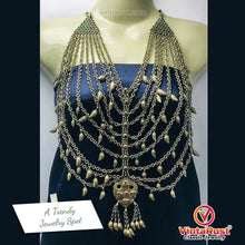 Load image into Gallery viewer, Multilayers Bib Necklace With Dangling Massive Pendant