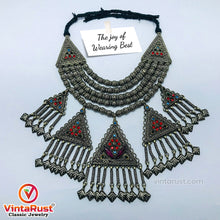 Load image into Gallery viewer, Multilayers Kuchi Oversized Choker With Dangling Five Pendants