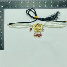 Load image into Gallery viewer, Multilayers Pearls Beaded Choker Necklace With Stones