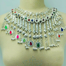 Load image into Gallery viewer, Choker Necklace With Fish Motifs and Tribal Vintage Coins