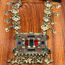 Load image into Gallery viewer, Nomadic Vintage Pendant Necklace With Silver Tassels