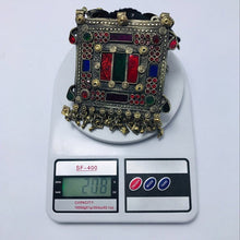 Load image into Gallery viewer, Nomadic Vintage Pendant Necklace With Silver Tassels