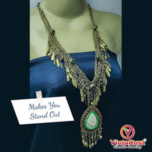 Load image into Gallery viewer, Nomadic Vintage Tribal Pendant Necklace With Tassels