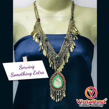 Load image into Gallery viewer, Nomadic Vintage Tribal Pendant Necklace With Tassels