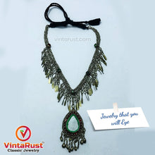 Load image into Gallery viewer, Nomadic Vintage Tribal Pendant Necklace With Tassels