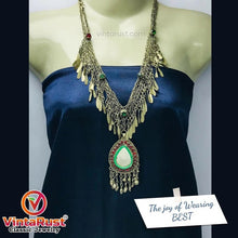 Load image into Gallery viewer, Nomadic Vintage Tribal Pendant Necklace With Tassels