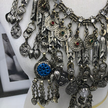 Load image into Gallery viewer, Bib Necklace Embellished with Fish Motifs and Dangling Tassels