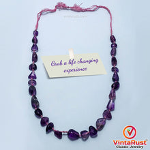 Load image into Gallery viewer, Purple Fluorite Beaded Necklace