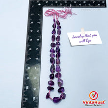 Load image into Gallery viewer, Radiant Purple Fluorite Beaded Stone Necklace