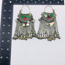 Load image into Gallery viewer, Red and Green Oversized Bells Chaandbaliyaan