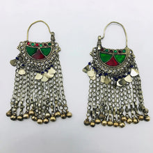 Load image into Gallery viewer, Red and Green Oversized Bells Chaandbaliyaan