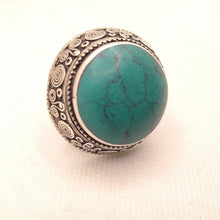 Load image into Gallery viewer, Handmade Kuchi Tribal Stone Ring