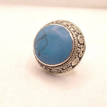 Load image into Gallery viewer, Handmade Kuchi Tribal Stone Ring