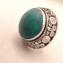 Load image into Gallery viewer, Handmade Kuchi Tribal Stone Ring