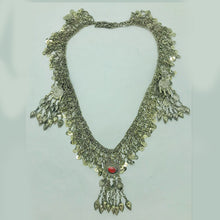 Load image into Gallery viewer, Long Pendant Rustic Necklace With Tassels