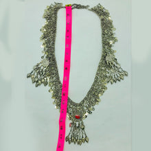 Load image into Gallery viewer, Long Pendant Rustic Necklace With Tassels