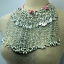 Load image into Gallery viewer, Silver Kuchi Handmade Choker Necklace With Long Bells