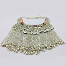 Load image into Gallery viewer, Silver Kuchi Handmade Choker Necklace With Long Bells