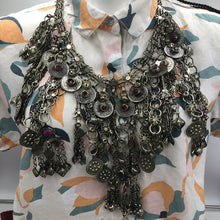 Load image into Gallery viewer, Silver Kuchi Dangling Tassels Tribal Necklace