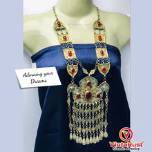 Load image into Gallery viewer, Tribal Silver Kuchi Turkman Pendant Necklace