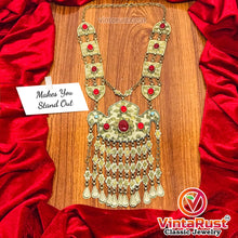 Load image into Gallery viewer, Tribal Silver Kuchi Turkman Pendant Necklace