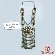 Load image into Gallery viewer, Tribal Silver Kuchi Turkman Pendant Necklace
