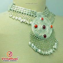 Load image into Gallery viewer, Handmade Pendant With Dangling Leaf Style Tassels