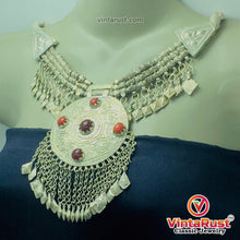 Load image into Gallery viewer, Handmade Pendant With Dangling Leaf Style Tassels