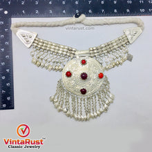 Load image into Gallery viewer, Handmade Pendant With Dangling Leaf Style Tassels