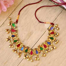 Load image into Gallery viewer, Traditional Golden Collar Choker Necklace