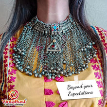 Load image into Gallery viewer, Traditional Kuchi Choker Necklace With Silver Bells