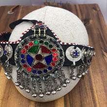 Load image into Gallery viewer, Traditional Matha Patti With Multicolor Glass Stone