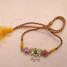 Load image into Gallery viewer, Pearls and Vintage Glass Stones Choker Necklace