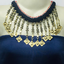 Load image into Gallery viewer, Handmade Tribal Dangling Tassels Choker Necklace