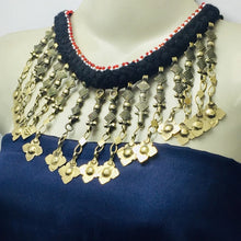 Load image into Gallery viewer, Handmade Tribal Dangling Tassels Choker Necklace