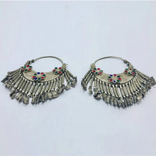 Load image into Gallery viewer, Tribal Antique Silver Earrings