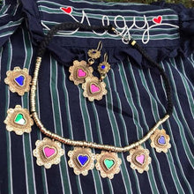 Load image into Gallery viewer, Tribal Antique Necklace and earrings Jewelry Set