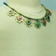 Load image into Gallery viewer, Tribal Antique Necklace and earrings Jewelry Set