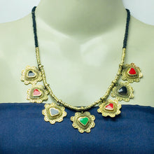 Load image into Gallery viewer, Tribal Antique Necklace and earrings Jewelry Set