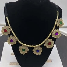 Load image into Gallery viewer, Tribal Antique Necklace and earrings Jewelry Set